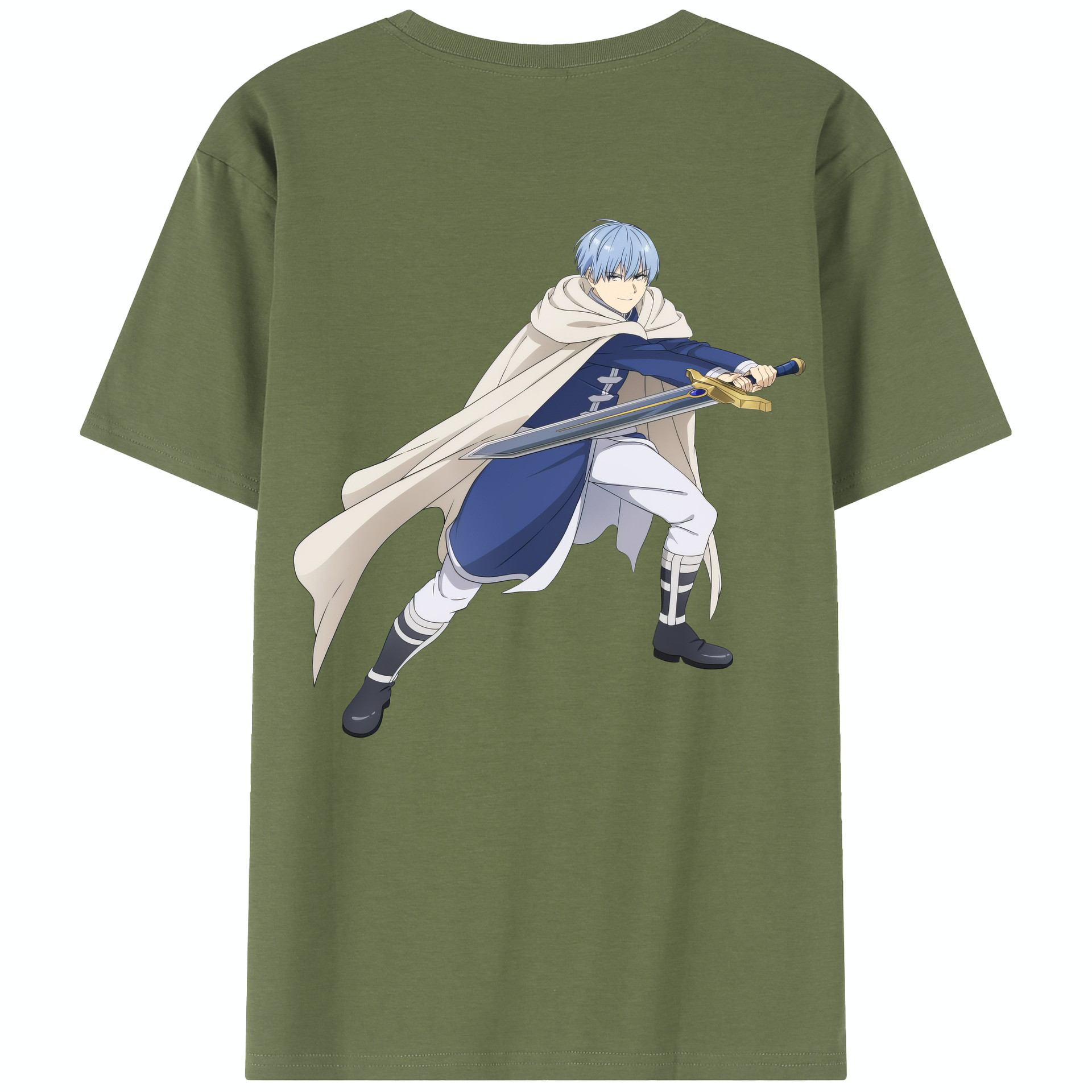 （画像用） 葬送のフリーレン Frieren 綿100％半袖Tシャツ（背面プリント）